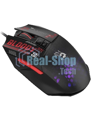 Мышь проводная A4Tech Bloody W60 Max Mini черный, 12000 dpi, USB, кнопки - 9