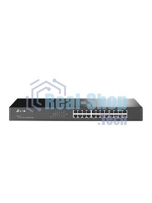 Коммутатор сетевой TP-Link SMB TL-SF1024 Коммутатор 24-port 10/100M Switch, 1U 19-inch rack-mountable steel case