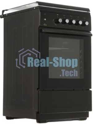 Плита газовая Flama N FG 24237 B коричневый, конфорок 4 газовых, духовка 50 л, 50 см x 85 см x 60 см