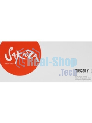 Картридж Sakura TK5280Y для Kyocera Mita ECOSYS P6235cdn, желтый, 11 000к.