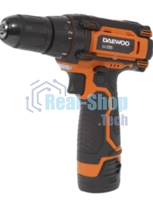 Дрель-шуруповерт Daewoo DAA 1220Li, 12 В, 1.5 Ач, 32 Нм, щеточный