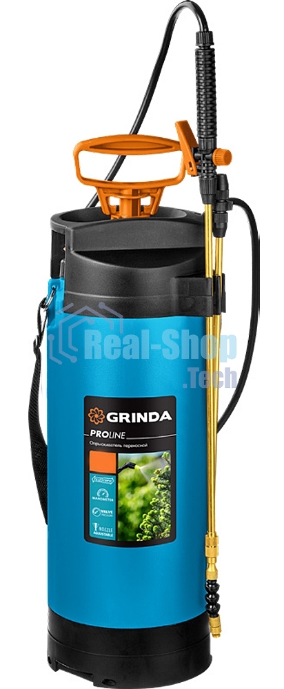 Опрыскиватель GRINDA PT-5 5 л, переносной, с широкой горловиной и упорами для ног