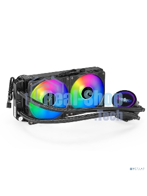 Система жидкостного охлаждения ExeGate BlackWater-240V2.PWM.RGb черный, 120 мм, алюминий, 2000 об/мин, 22 дБ, 4 pin, 220 Вт