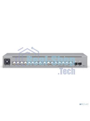 Коммутатор Ubiquiti UniFi Switch Pro Max 16 PoE PoE-коммутатор в стойку, 4х 2.5G RJ45, 12х 1G RJ45, 2х 10G SFP+, раздача 180 Вт