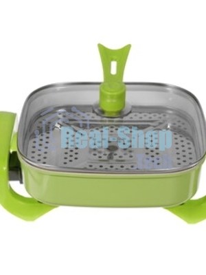 Электросковорода Sakura SA-7716R Master Chef 1800-2000Вт 32х9см кругл красн