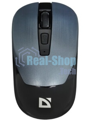 Мышь беспроводная Defender Wave MM-995 серебристый, 1600 dpi, радиоканал, USB, кнопки - 4