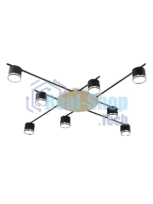 Потолочный светильник Ambrella light FL51760/8 BK/GD черный/золото GX53/8 max 12W 870*870*95