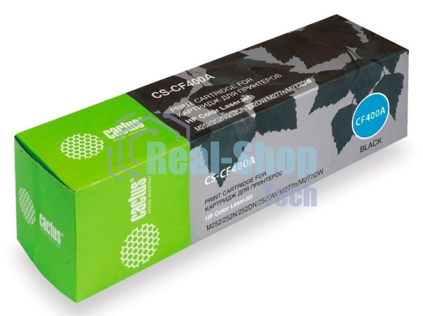Картридж лазерный Cactus CS-CF400A черный (1500 стр.) для HP CLJ M252/252N/252DN/252DW/M277n/M277DW