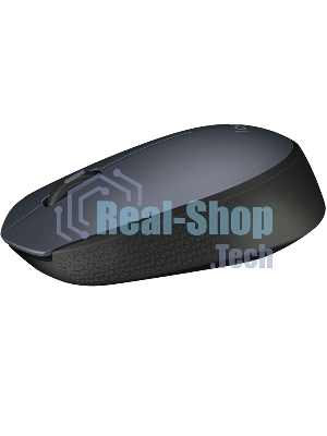 Мышь беспроводная Logitech M170 черный/темно-серый, 1000 dpi, радиоканал, USB, кнопки - 3