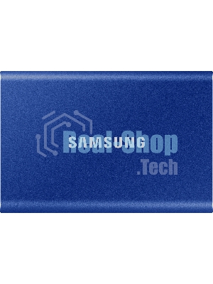 Внешний SSD Samsung T7, 1TB, USB 3.2 Gen 2 Type-C, R/W 1050/1000, синий