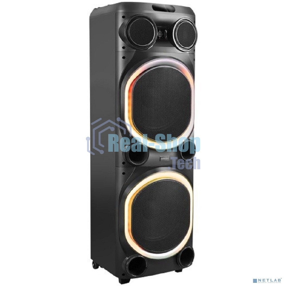 Акустическая система Ginzzu GM-204 Midi BT/USB/TF/FM/MIC/ДУ черный