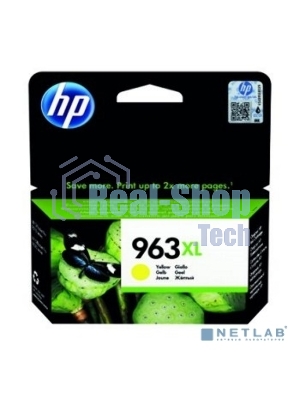 Картридж струйный HP 963XL 3JA29AE желтый увеличенной емкости (1600 стр) для HP OfficeJet Pro 9010, 9013, 9020, 9023