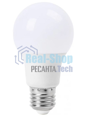 Лампа светодиодная Ресанта LL-R-A60-9W-230-4K-E27 груша, 9 Вт, нейтр., Е27