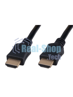 Кабель HDMI Cablexpert CC-HDMI4L-5M, 19M/19M, v2.0, Light, позол.контакты, экран, 5м, черный, пакет