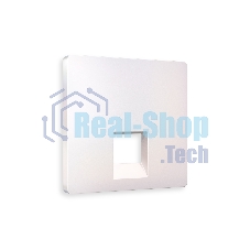 Лицевая панель ALFA (Жемчуг) для компьютерной/телефонной розетки RJ-45/RJ-11 QUANT AP2120
