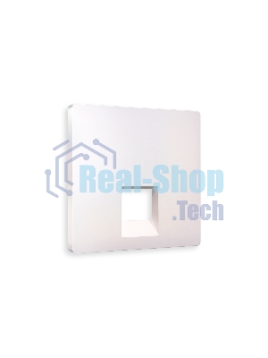Лицевая панель ALFA (Жемчуг) для компьютерной/телефонной розетки RJ-45/RJ-11 QUANT AP2120