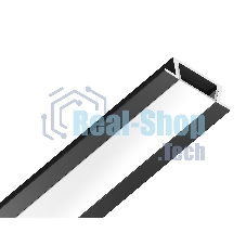 Алюминиевый профиль Ambrella light GP1001BK черный 2000*21.5*6.8