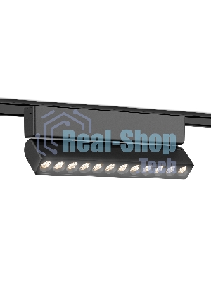 Светильник трековый светодиодный GV1474 BK черный IP20 12W 4200K 48V 24° 230*26*80