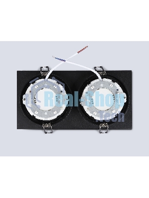 Светильник Ambrella light TN51827/2 BK черный GX53/2 max 15W 215*110*39