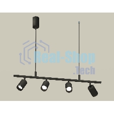 Светильник Ambrella light XB9002100/4 SBK/PBK черный песок/черный полированный MR16 GU5.3 (С9002, С6313, N6131)