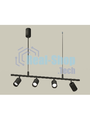 Светильник Ambrella light XB9002100/4 SBK/PBK черный песок/черный полированный MR16 GU5.3 (С9002, С6313, N6131)