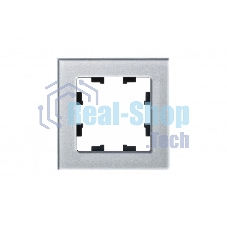 Рамка 1-м AtlasDesign Nature стекло, алюм. SchE ATN320301