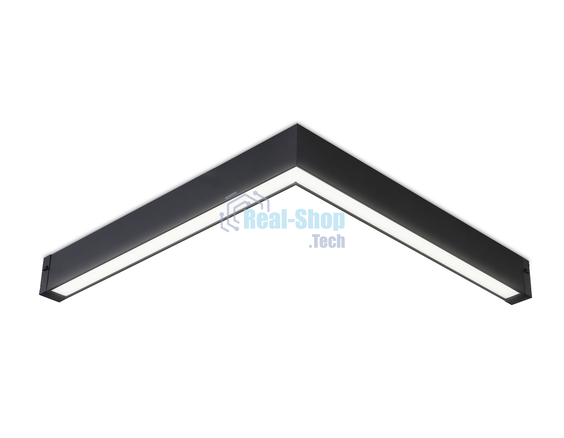 Светильник светодиодный угловой для шинопровода Magnetic Ambrella light GL1299 BK черный IP20 24W 3000K-6400K 220V 120° 342*367*42 (Без ПДУ)