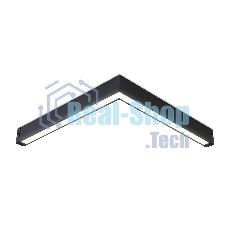 Светильник светодиодный угловой для шинопровода Magnetic Ambrella light GL1299 BK черный IP20 24W 3000K-6400K 220V 120° 342*367*42 (Без ПДУ)