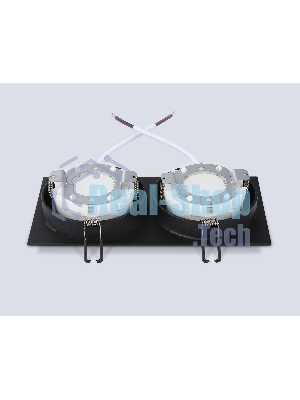 Светильник Ambrella light TN51827/2 BK черный GX53/2 max 15W 215*110*39