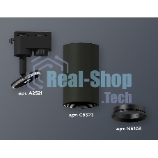 Светильник Ambrella light XT6323003 SBK/PBK черный песок/черный полированный MR16 GU5.3 (A2521, C6323, N6103)