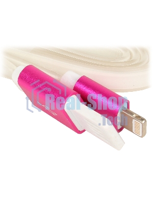 Кабель Gembird USB 2.0 Cablexpert CC-ApUSBr1m, AM/Lightning 8P, 1м, силиконовый шнур, разъемы розовый металлик, пакет