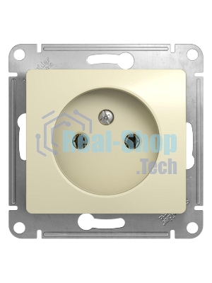 Механизм розетки 1-м СП Glossa 16А IP20 без заземл. беж. SchE GSL000241