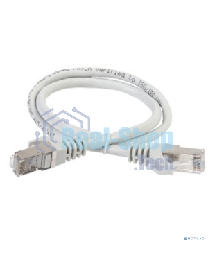 Коммутационный шнур (патч-корд) ITK PC01-C5EFL-1M, cat.5e FTP, LSZH, 1м, серый