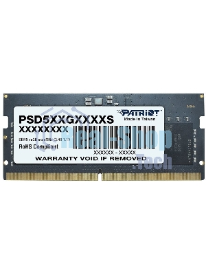 Оперативная память Patriot, DDR5, 8GB (1x8 GB), 4800 MHz, CL40, SO-DIMM