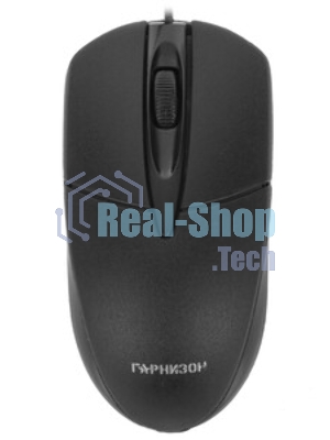 Мышь проводная Гарнизон GM-220XL черный, 1000 dpi, USB, кнопки - 3