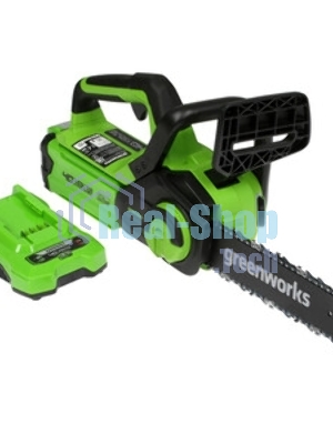 Цепная пила аккумуляторная GreenWorks G40CS30IIK2, 40V, 30 см, с 1* АКБ 2А*ч и ЗУ (2007807UA)