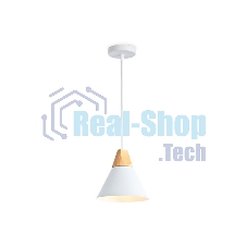 Светильник Ambrella light TR8195 WH/LW белый/светлое дерево E27 max 40W D230*935