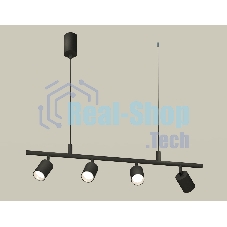 Светильник Ambrella light XB9002130/4 SBK/PSL черный песок/серебро полированное MR16 GU5.3 (С9002, С6313, N6112)