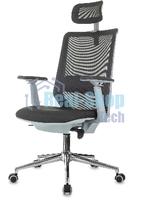 Кресло эргономичное Бюрократ MC-G612N-H черный Elastic-102 Neo Black сетка/ткань с подголов. крестов. металл хром