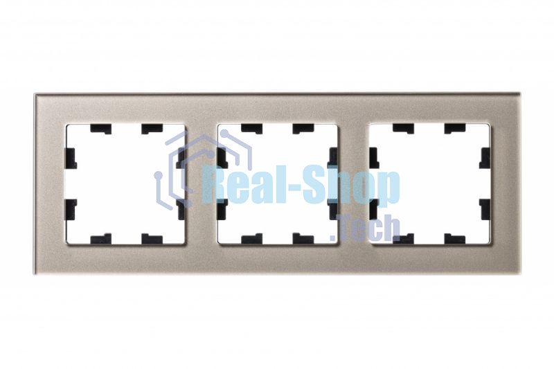 Рамка 3-м AtlasDesign Nature стекло шампань SchE ATN320503
