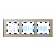 Рамка 3-м AtlasDesign Nature стекло шампань SchE ATN320503