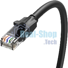 Патч-корд Vention прямой UTP cat.6, RJ45 - 10м. черный