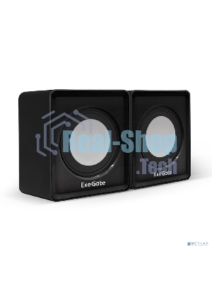 Акустическая система 2.0 ExeGate EX287057RUS Disco 140 Black (питание USB, 2х3Вт (6Вт RMS), 100-20000Гц, черный)