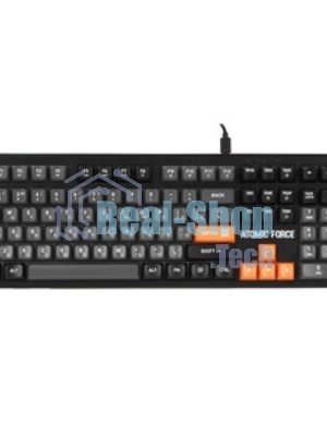 Клавиатура проводная игровая Defender Atomic Force GK-005 RU,чер/сер,108кн+FN,радуж,1.5м