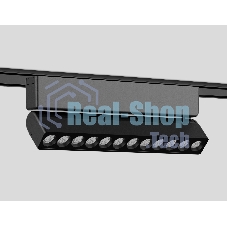 Светильник трековый светодиодный GV1474 BK черный IP20 12W 4200K 48V 24° 230*26*80