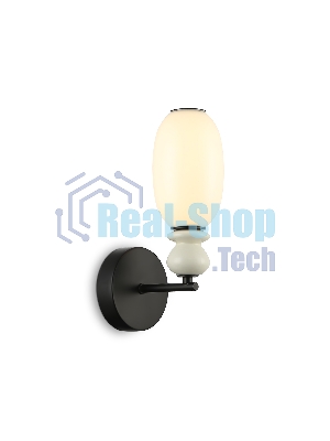 Настенный светильник Ambrella light LH53148 BK/FR черный/белый 6W 3000K 100*165*310