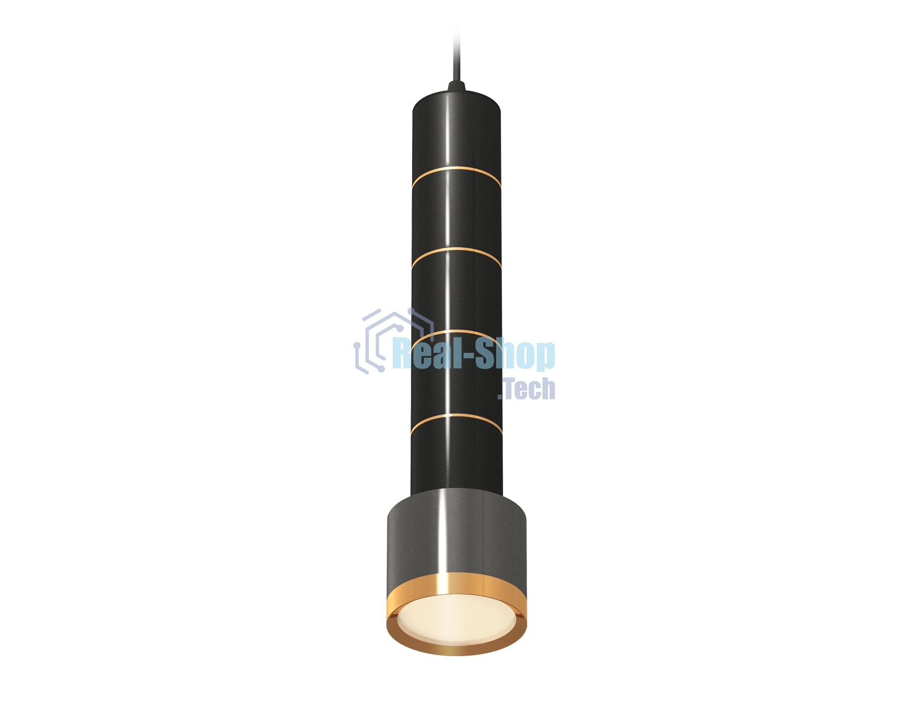 Светильник Ambrella Light XP8115010 DCH/PYG черный хром/золото желтое полированный GX53