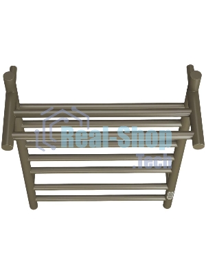 Полотенцесушитель электрический с полкой BAU Stil Shelf 50х80, 7 планок, универсальный, антикварная