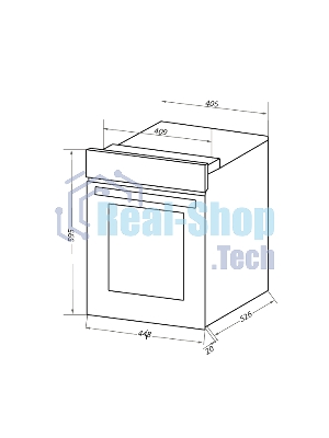 Шкаф духовой электрический Maunfeld EOEC516B2, встраиваемый