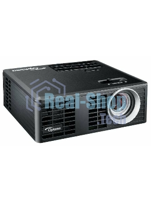 Проектор Optoma ML750e (DLP, LED, WXGA 1280x800, 700Lm, 15000:1, HDMI, USB, MHL, MicroSD, 1x1W speaker, 3D Ready, led 20000hrs, черный, 0.38kg)